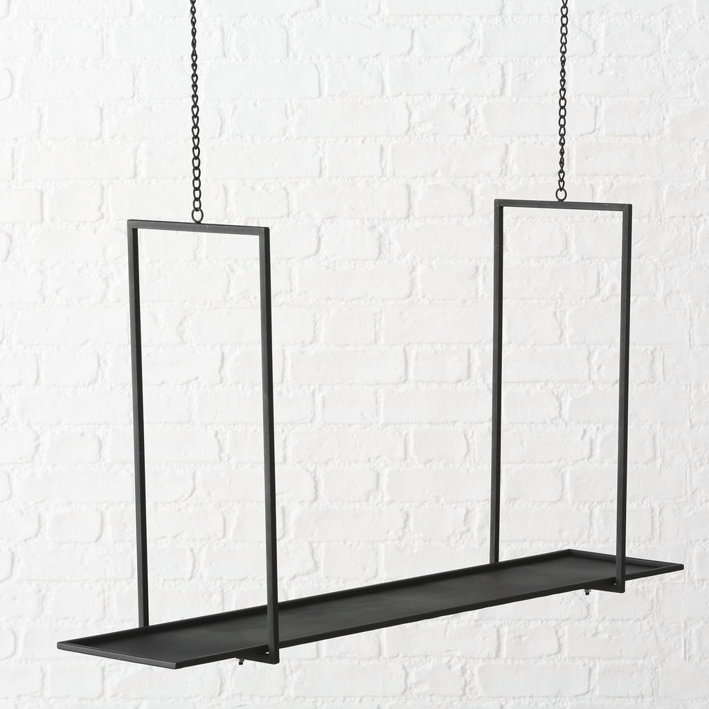 Boltze Regalbrett aus Metall schwarz 54,5cm x 100cm x 20cm Produktbild 