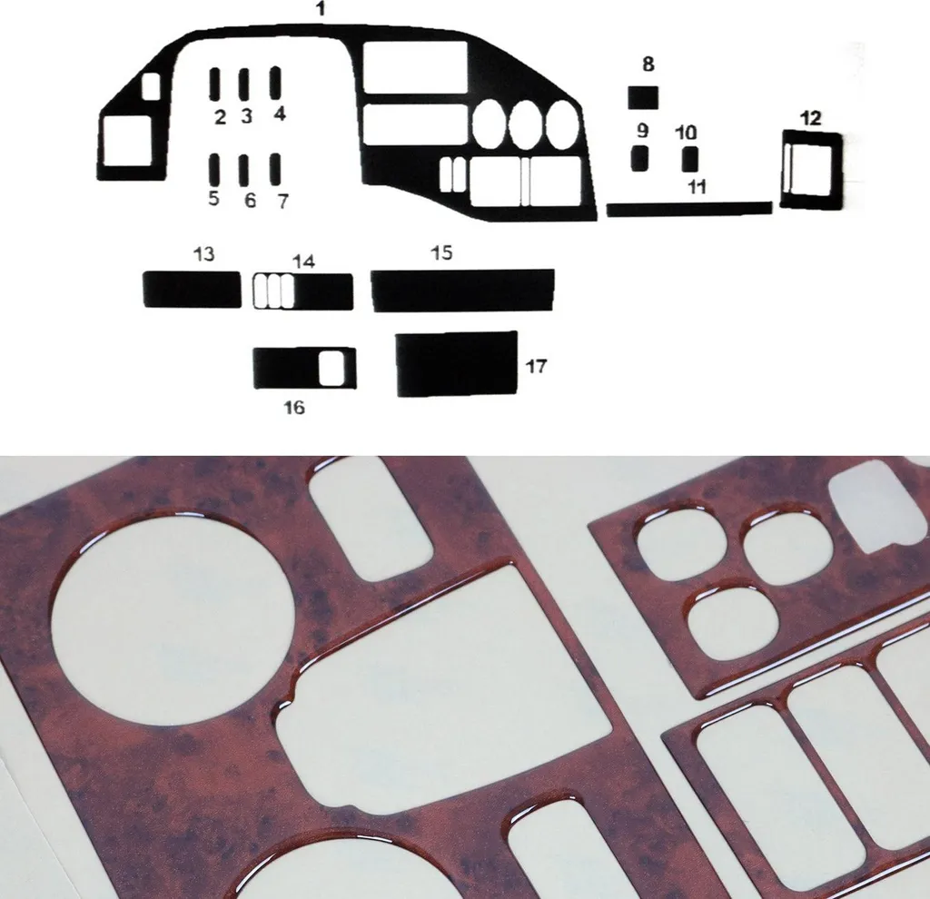 Kit Radica Mercedes Sprinter 1995-2000 | Interni Effetto Legno 17pz