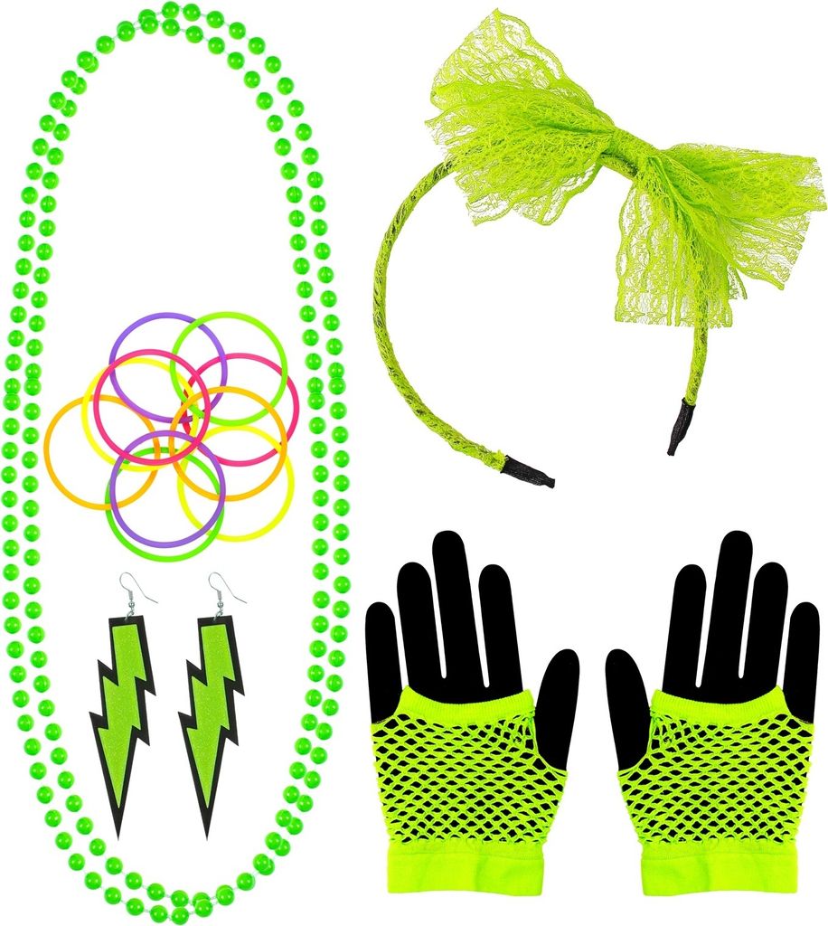 Set di travestimenti moda anni '80 - Accessori Immagine del prodotto 
