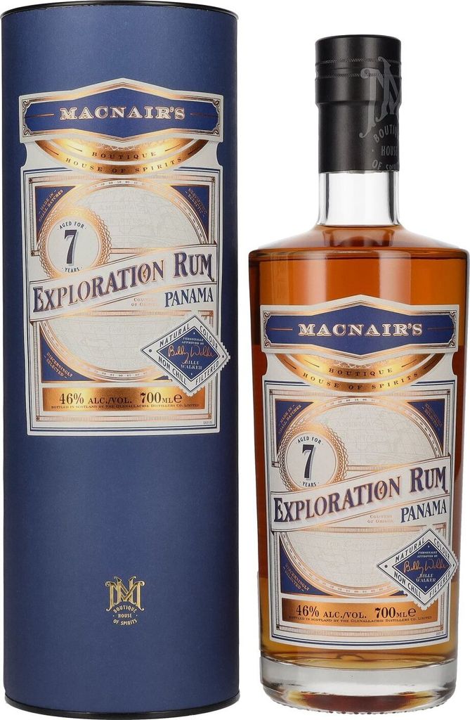 MacNair's 7 Years Old Exploration Rum Panama 46% Vol. 0,7l in Geschenkbox