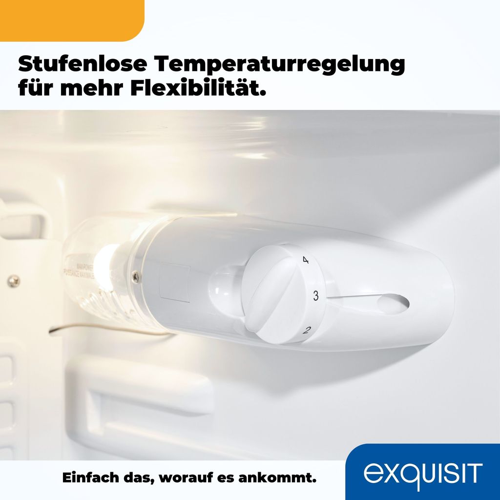 Exquisit Vollraumkühlschrank KS85-V-091E grau | 75 l Produktbild 10