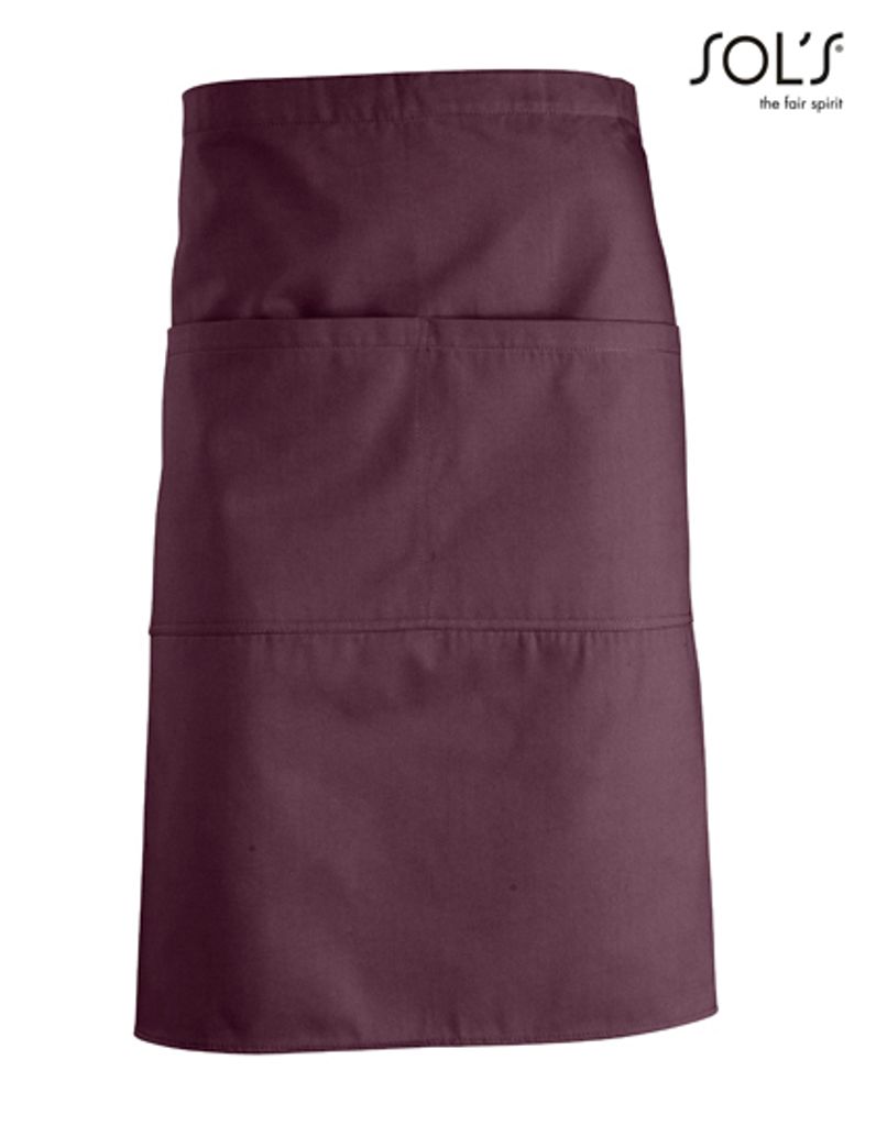 SOLs 88020 | Medium Apron Greenwich - 90 x 65 cm - Farbe: Burgundy - Größe: 90 x 65 cm