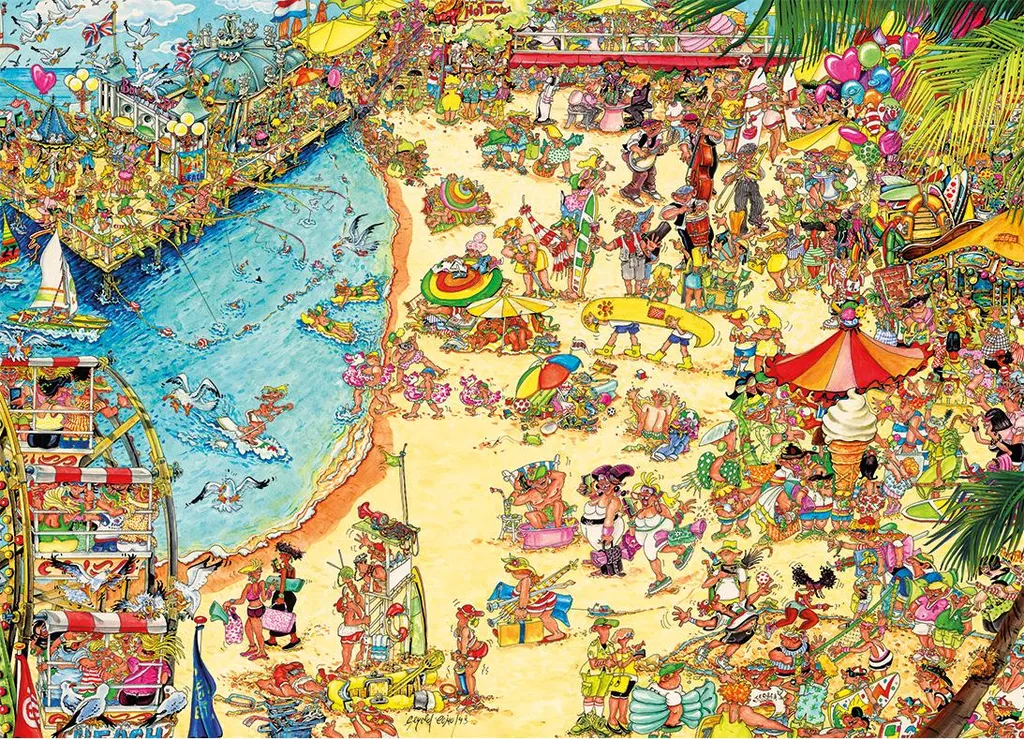 Puzzle 1000 pièces Seaside Shenanigans Gibsons pour loisirs créatifs