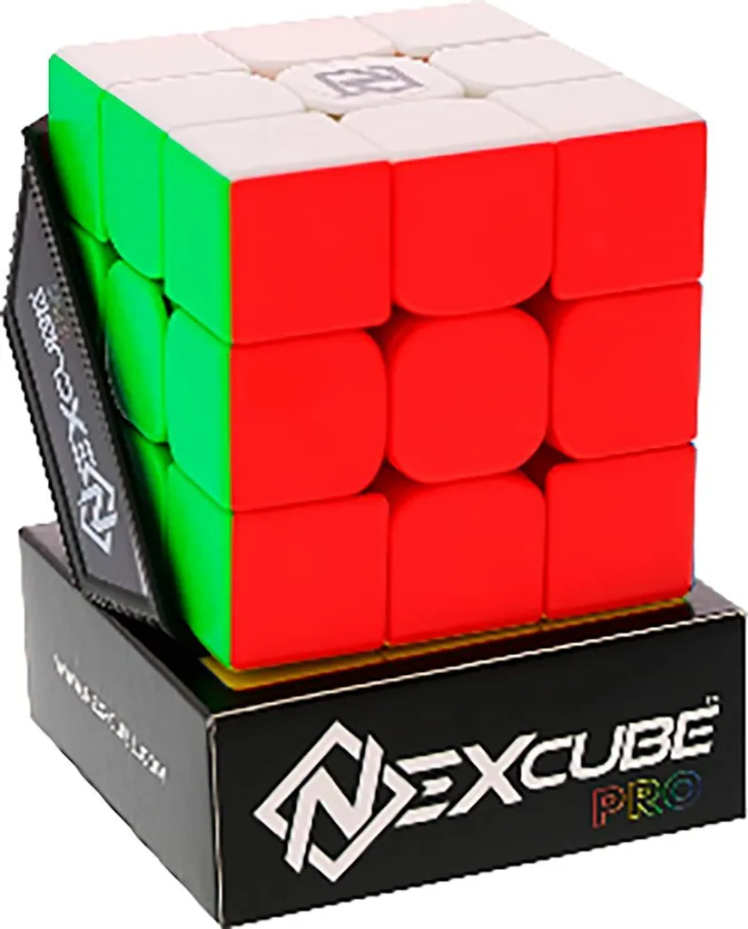 Nexcube 3x3 Pro Transparent One Size Cube de Vitesse Fluide et Rapide - 3
