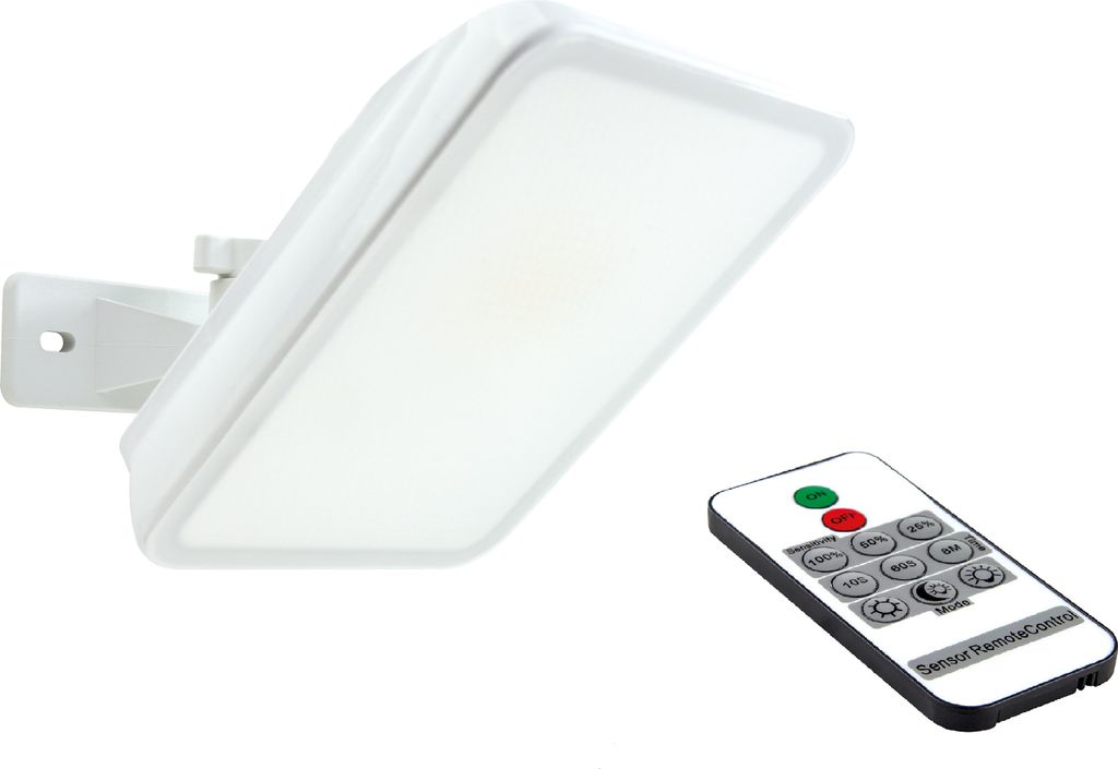 REV LED Strahler Fluter Flame Weiß IP65 30W 2250lm Warmweiß 3000K Bewegungsmelder Fernbedienung