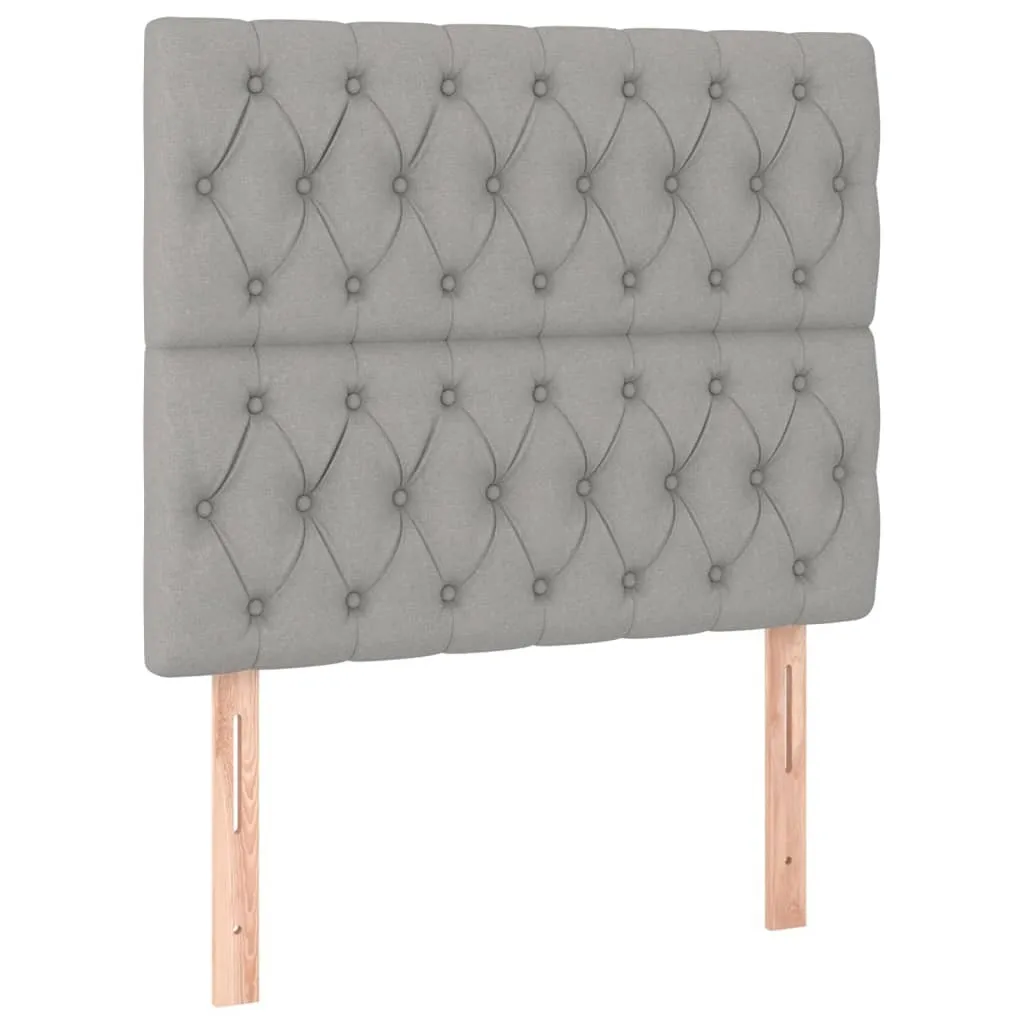 SYFAX™ Testiera Grigio Chiaro 100cm Tessuto | Testata Letto Design Regolabile