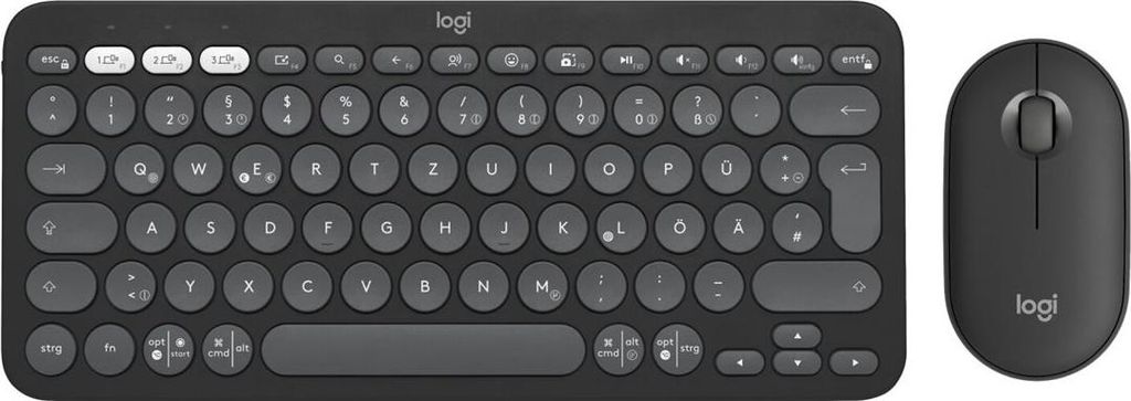 Logitech 920-012204 Logitech Wireless Keyboard+Mouse Pebble Imagen del producto 