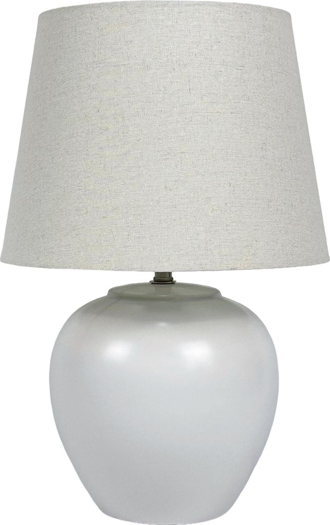 Lampa stołowa Relaxdays, ceramiczna podstawa, abażur z Zdjęcie produktu 