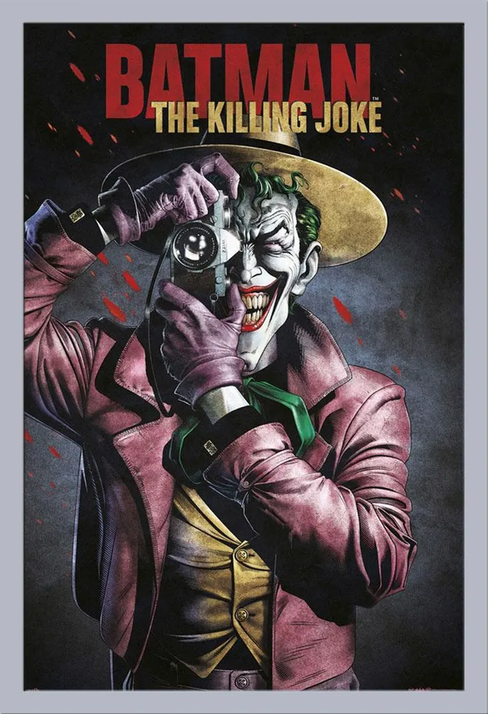 Batman The Killing Joke Poster con Cornice Shinsuke Argento 61x91.5cm