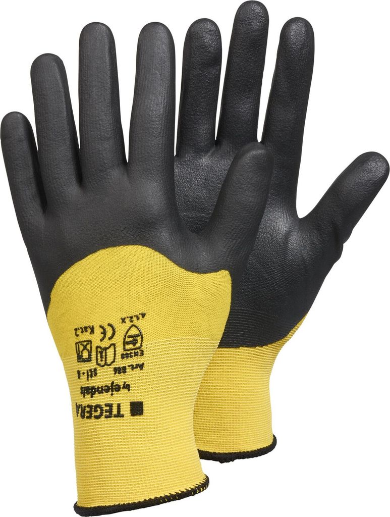 Synthetikhandschuh TEGERA 886 | 12 Paar schwarz, Cat.II, 412XX, Gr. 7