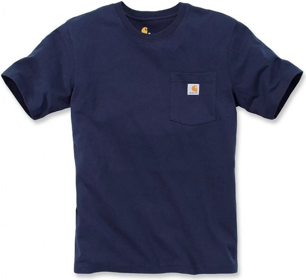 CARHARTT Bekleidung Carhartt Pocket Herren T-Shirt schwarz Marineblau Größe