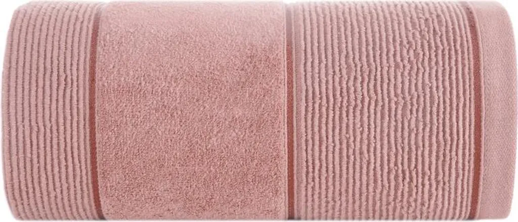 Asciugamano Emma 5 70x140 cm rosa cipria in spugna di cotone 500 g/m²