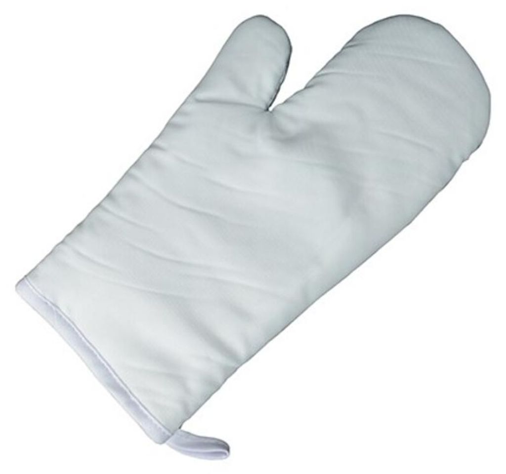 Link Kitchen Wear - Sublimierter Druck Ofenhandschuh LT4967 (Einheitsgröße) (Weiß/Silbergrau)
