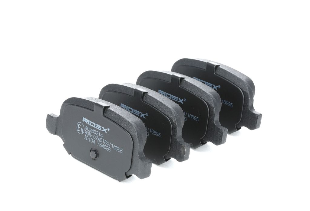 RIDEX Bremsbeläge Satz Hinten für FIAT PANDA (169) 402B0314