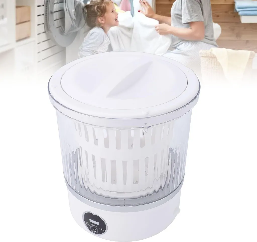 Mini lave-linge rechargeable 3L : la solution pour le linge de bébé - 4
