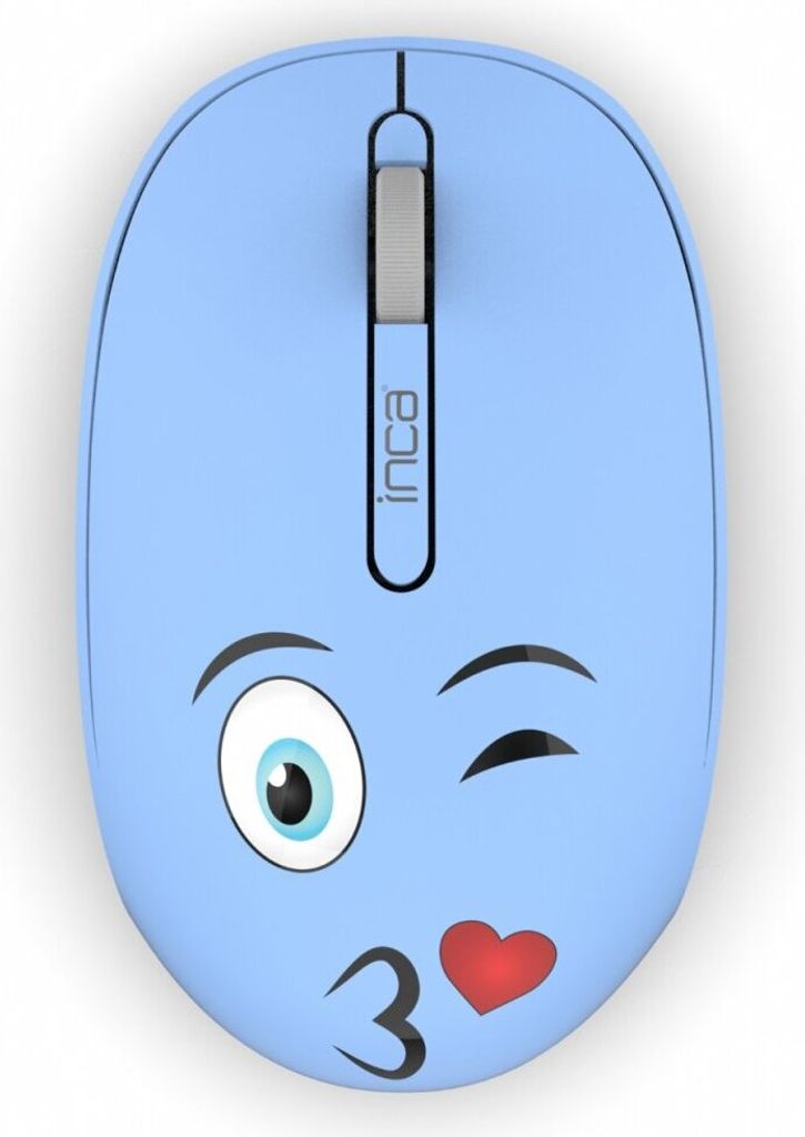 Inca Weeny Ergonomisch Wireless Maus 1200DPI 2,4 GHz Blau