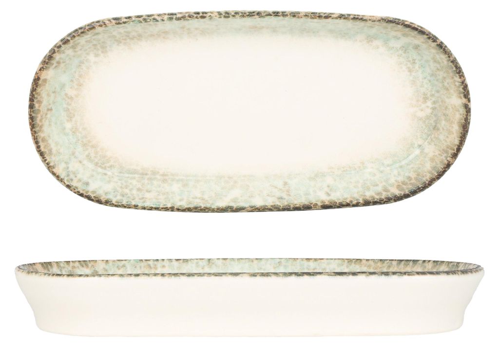 Kütahya Porselen Servierschale - Rust Green - Porzellan - 18x9 cm (125cc)