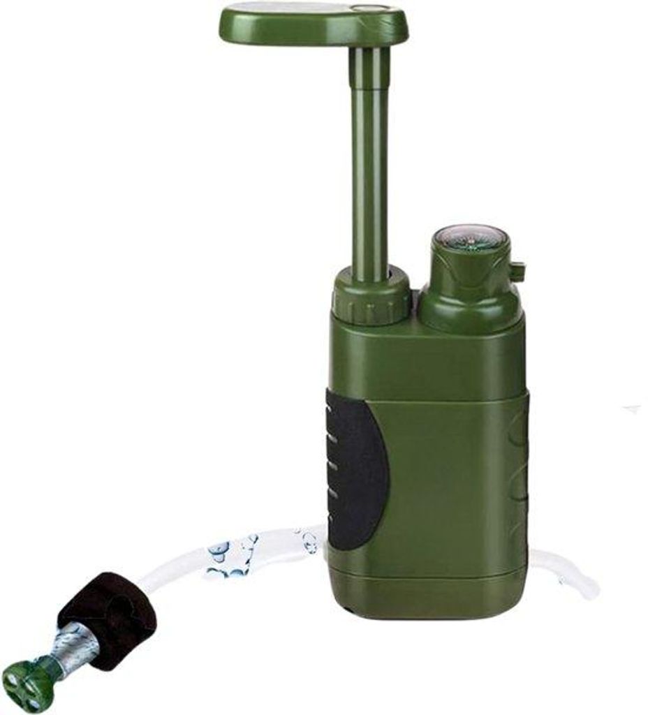 Kleinschalig Waterreinigungsset - 1-Personen-Notfall-Filter - Wasserfilterpatronen - Notfall-Filter - Wasserreinigungssystem - Selbstreinigender Fi...