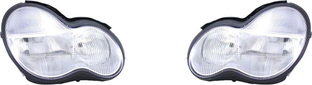 Johns, Scheinwerfer Links & Rechts Set passend für Mercedes W203 C-Klasse 05/00-03/04