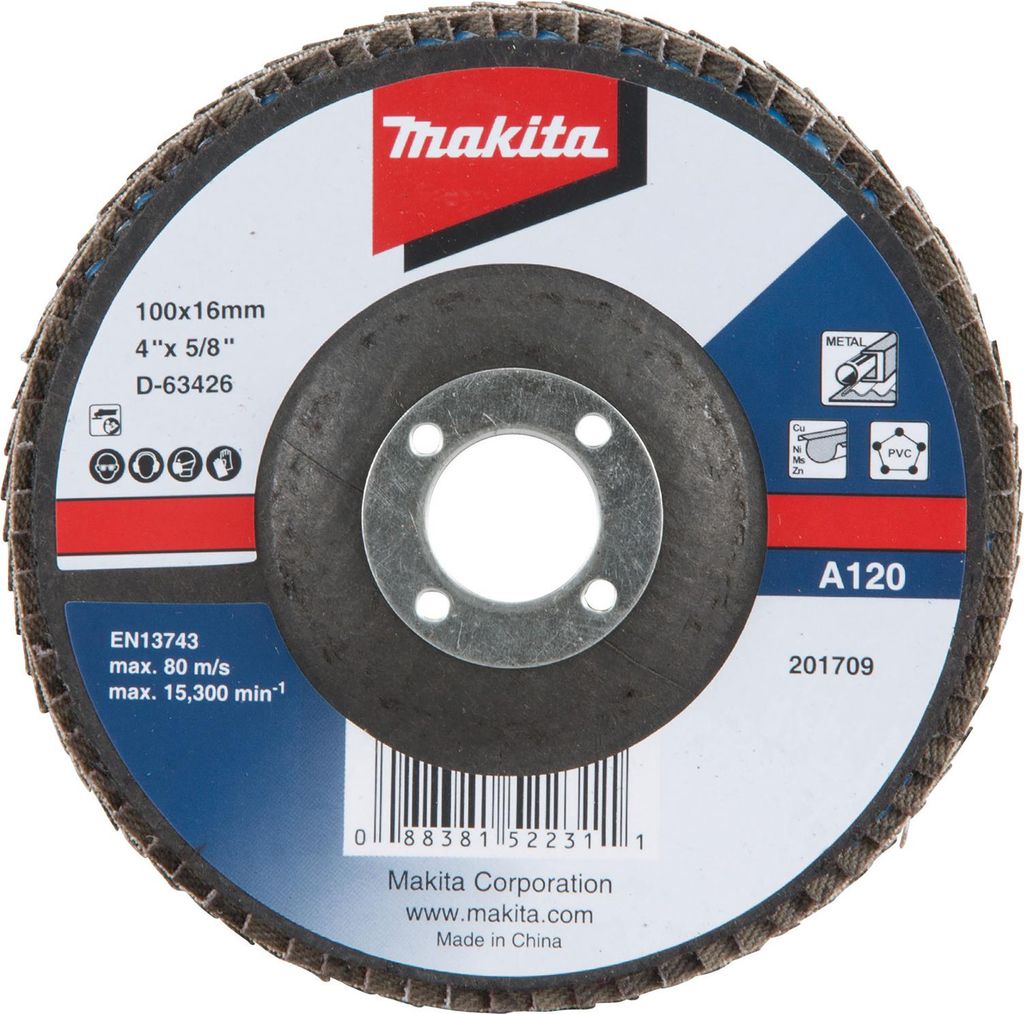 Makita Fächerschleifscheibe 115mm A40