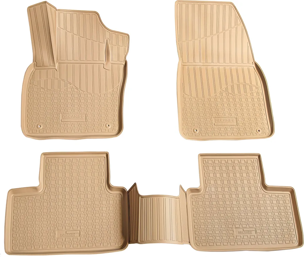 Tappetini Gomma 3D Volvo XC40 2017-2024 Beige su Misura | Alta Protezione