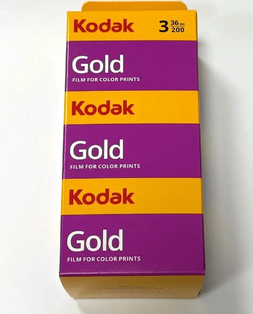 Kodak Gold 200 Pellicola 35mm 36 Scatti | Rullino Foto Colori Originale