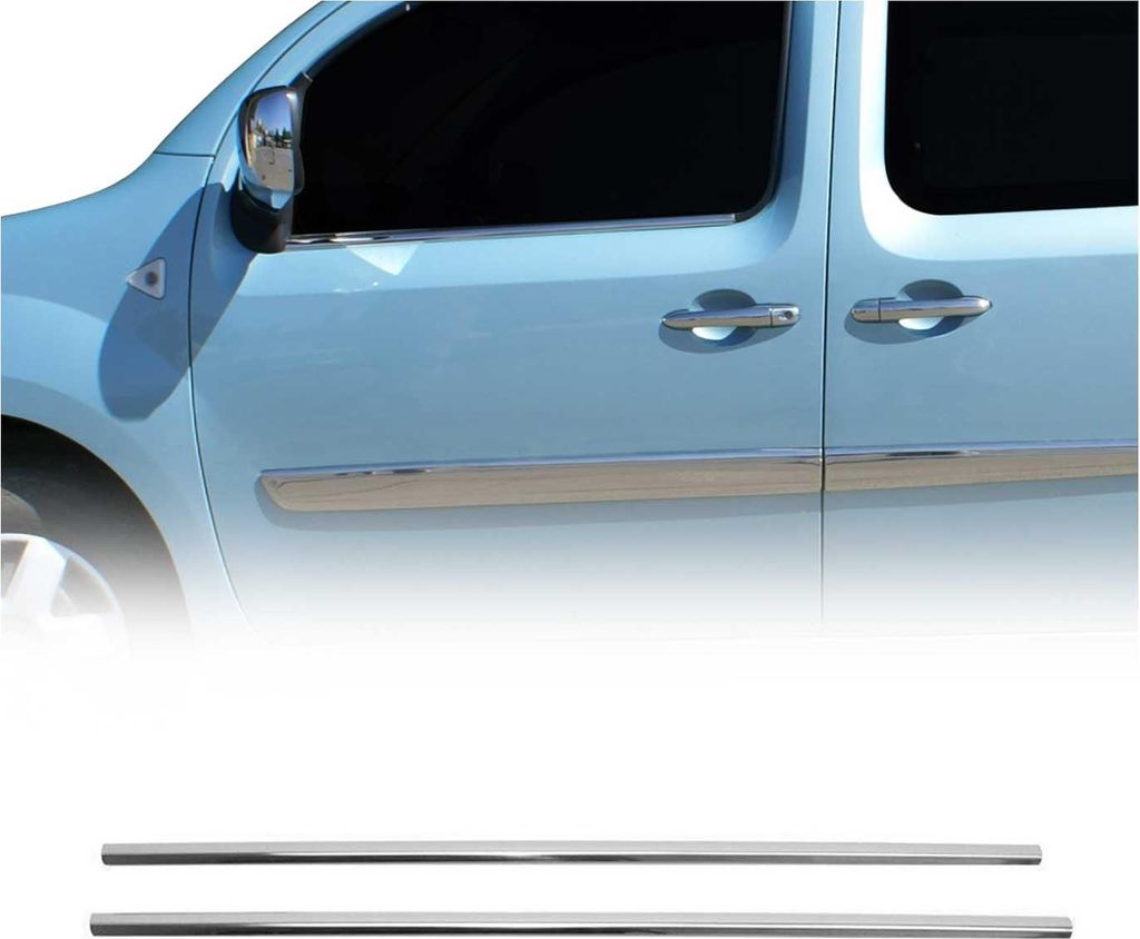 Moulures de fenêtre pour Renault Kangoo 2008-2020 inox Image du produit 