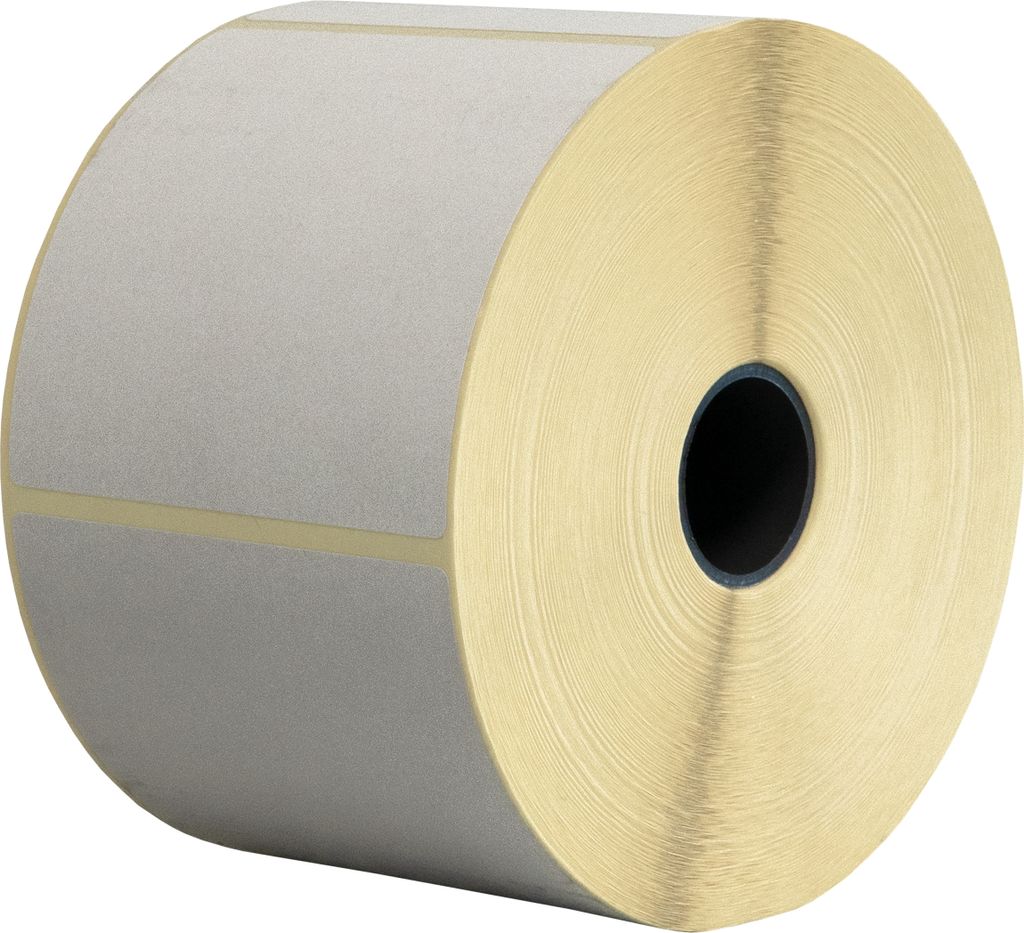 DULA Etiketten - Kompatibel mit Zebra 76x76mm - Weiß - Permanent - 1 Rolle - 1000 Etiketten pro Rolle - Kern 25mm