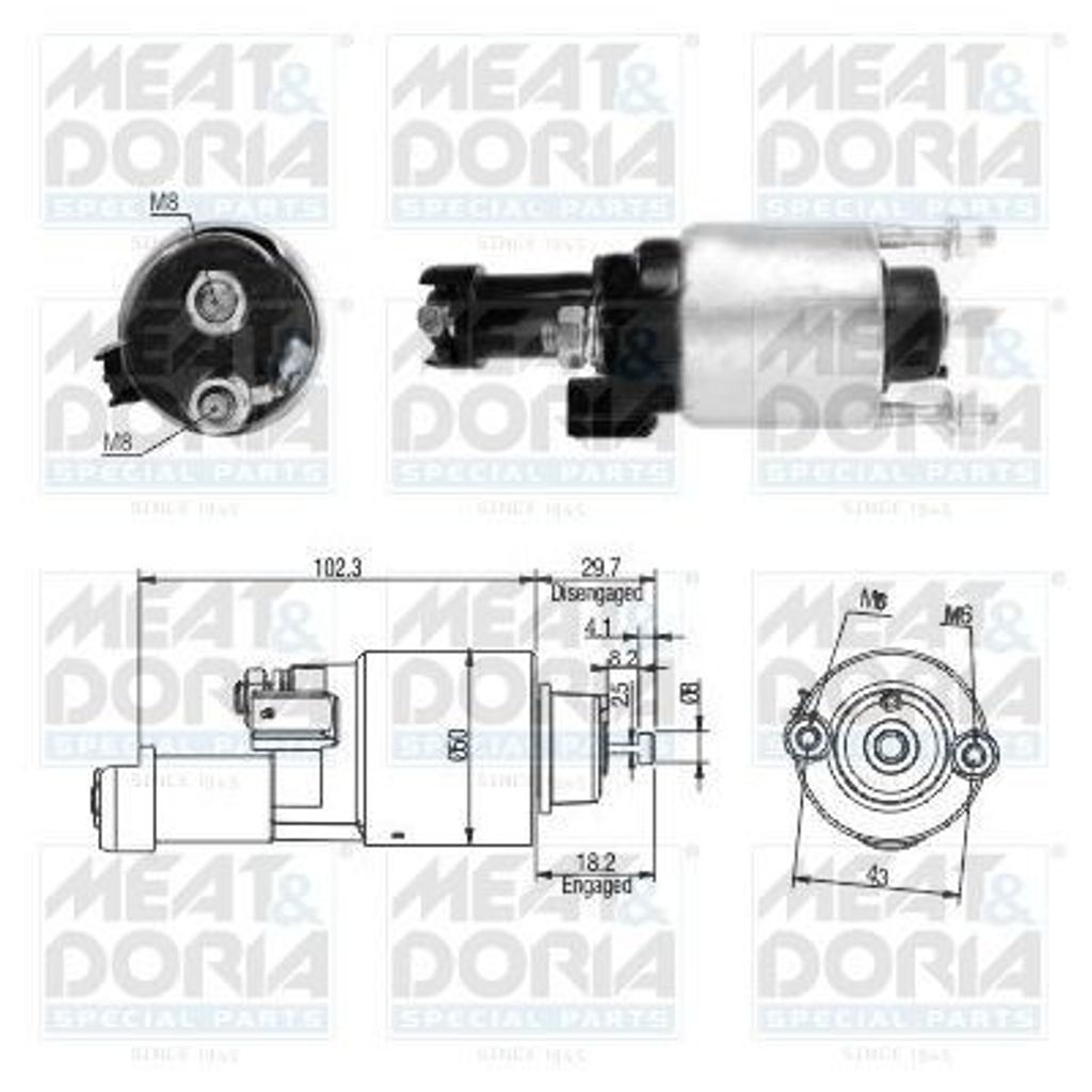 Magnetschalter, Starter MEAT & DORIA 46315