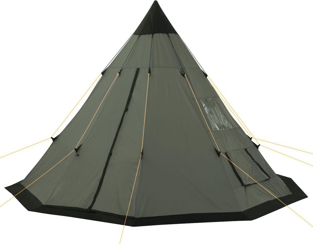 Tente Tipi MFH Outdoor 3-4 Personnes Avec Moustiquaire - Couleur Olive, Neuve