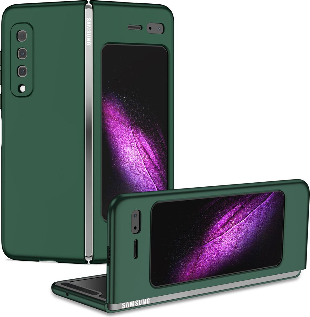 Samsung Galaxy Fold Hülle, Dünn Hart PC Kratzfeste Schutzhülle für Samsung Galaxy Fold 2019 Grün
