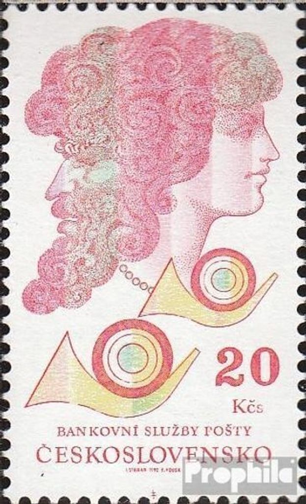 Briefmarken Tschechoslowakei 1992 Mi 3130 (kompl.Ausg.) Produktbild 