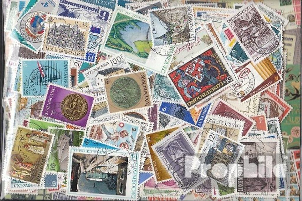 Briefmarken Luxemburg 300 verschiedene Marken