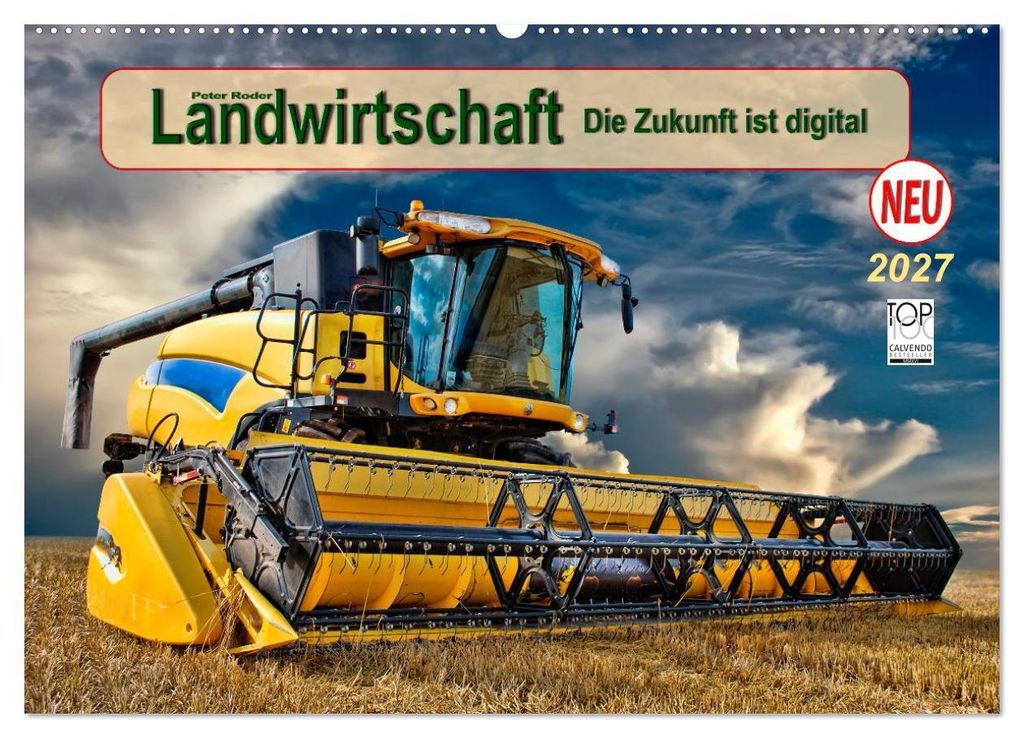 Landwirtschaft - die Zukunft ist digital (Wandkalender 2027 DIN A2 quer), CALVENDO Monatskalender