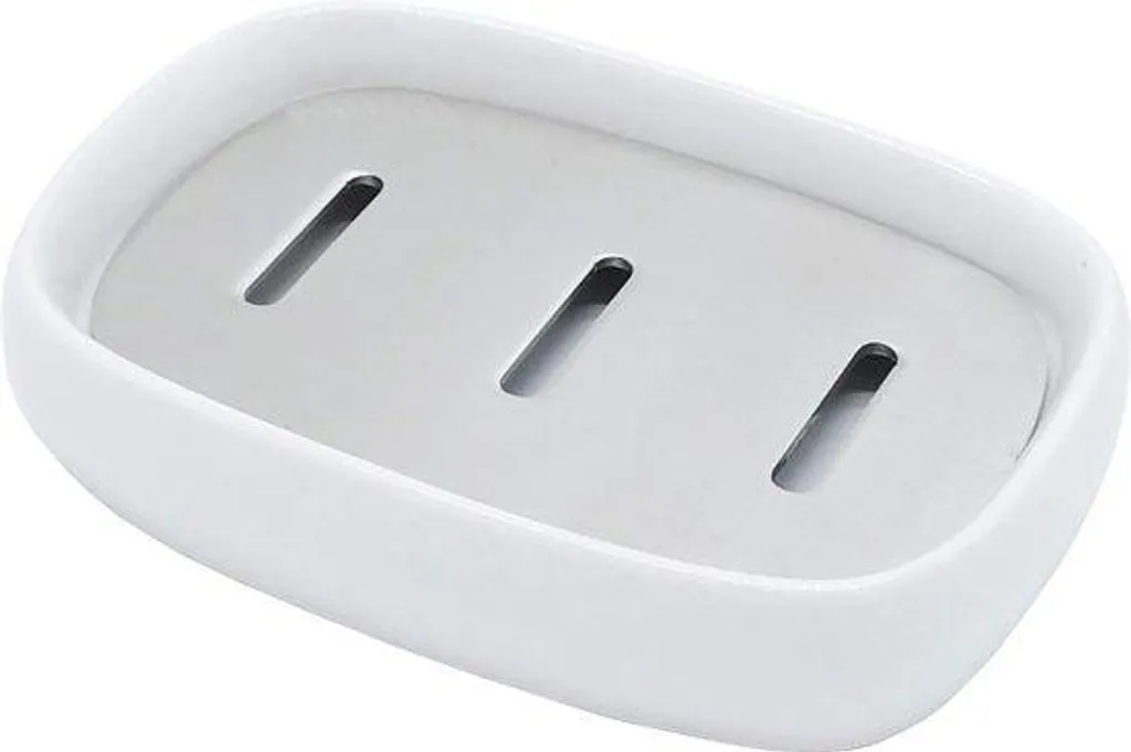 Distributeur de savon double en céramique élégant et pompe inox 304