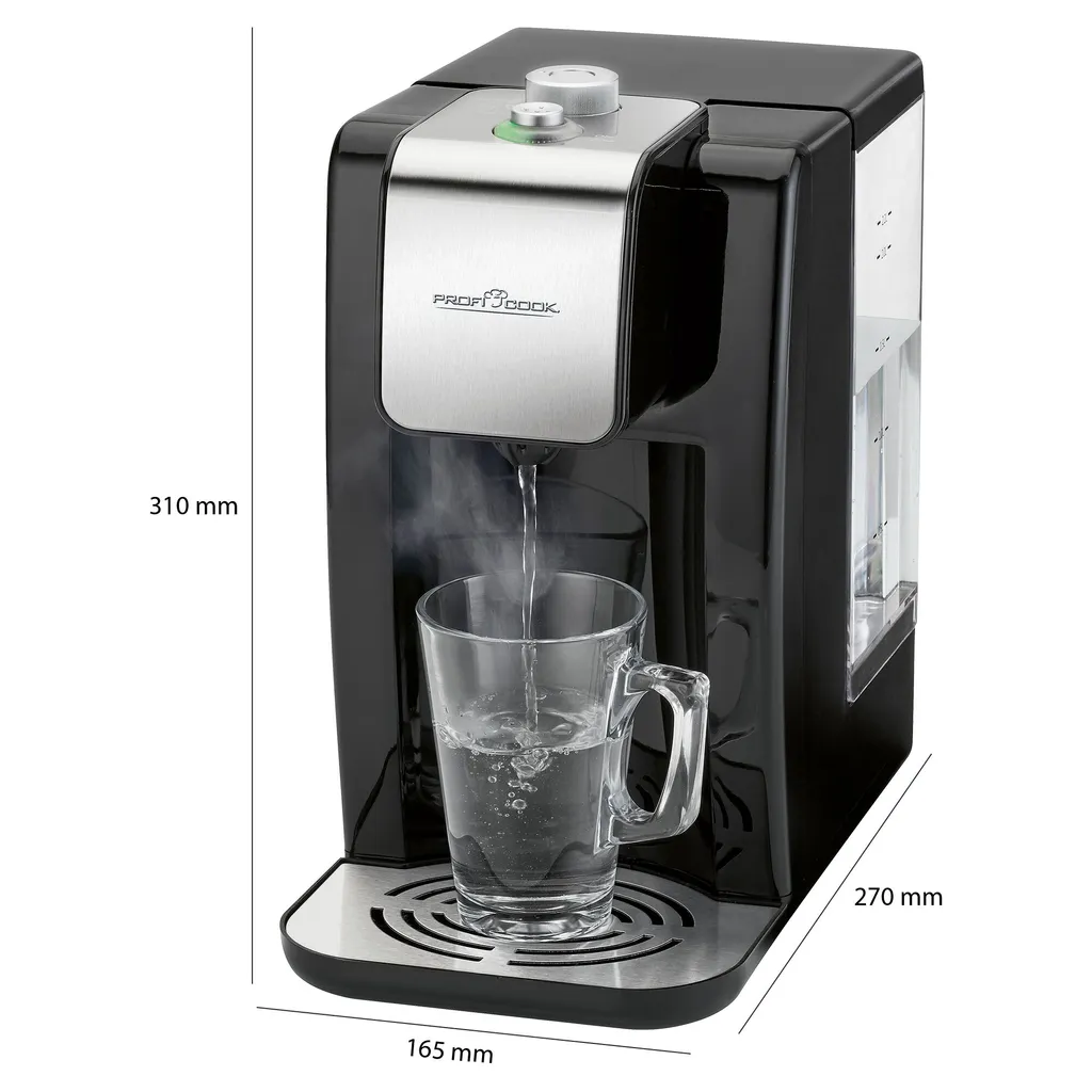 Distributeur d'eau chaude pour thé et infusions Proficook 2,2L design