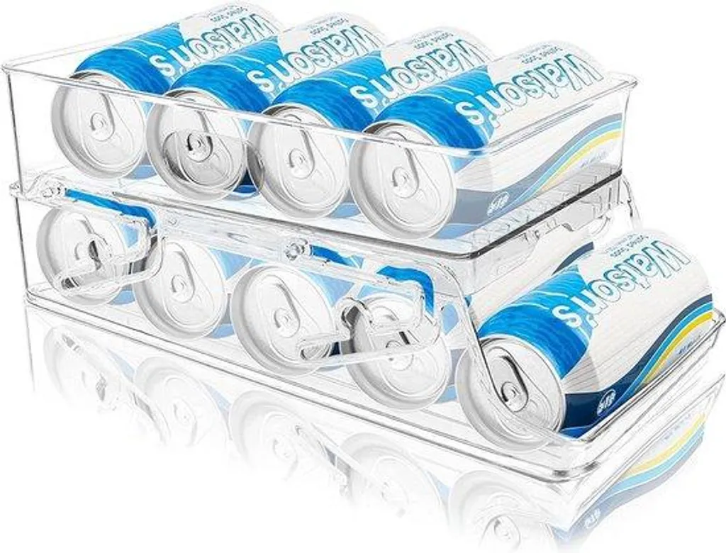 Organisateur de frigo pour canettes, distributeur bière et soda x2