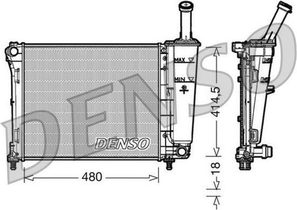 Kühler, Motorkühlung DENSO DRM09161