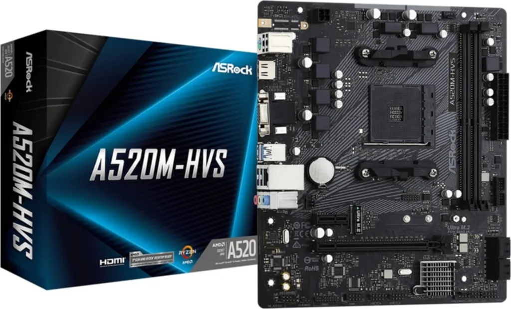 ASRock A520M-HVS Scheda Madre AM4 Micro ATX | Prezzo Offerta e Disponibilità