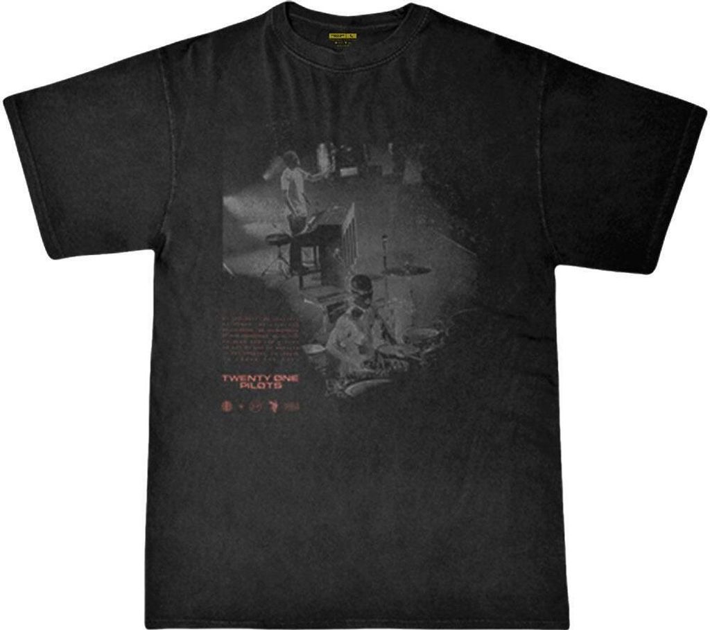 twenty one pilots - "Masked" T-Shirt für Herren/Damen Uni RO9704 (XL) (Schwarz)