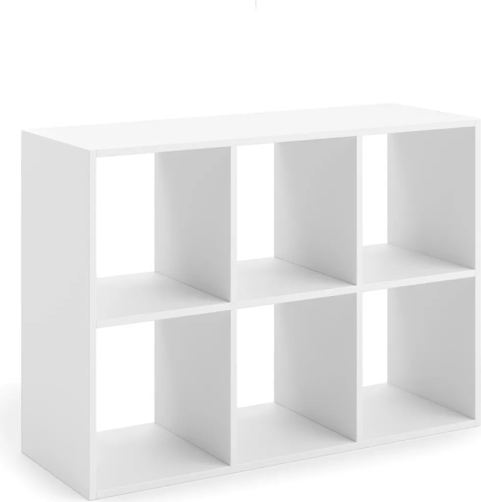 Bibliothèque Blanche Loni 2x3 : Solution de Rangement Stable et Durable - 2