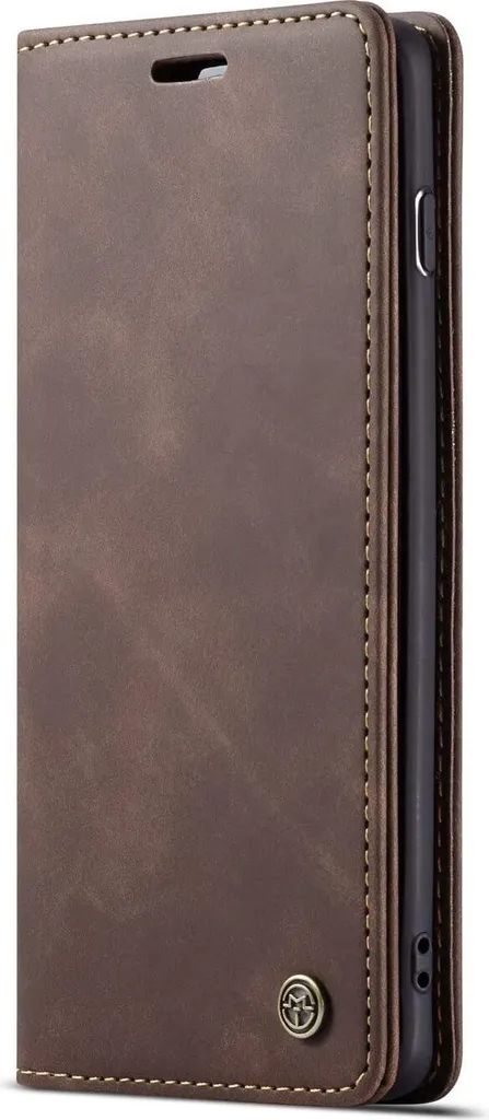 Cover S10 Plus Portafoglio Caffè: Custodia Robusta con Supporto Carte