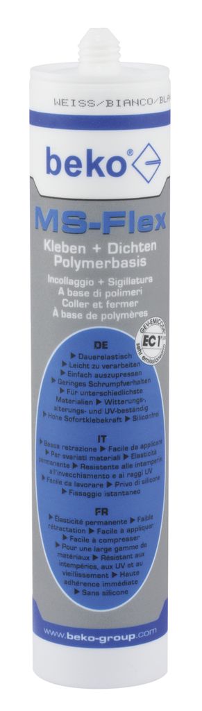 MS-Flex Kleben + Dichten 300 ml WEISS  DE/IT/FR Produktbild 