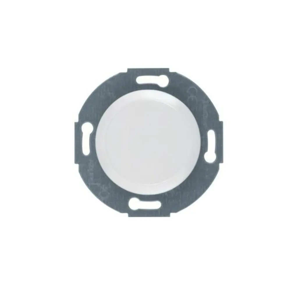 Cache-trou blanc polaire brillant 100920 avec plaque centrale de finition