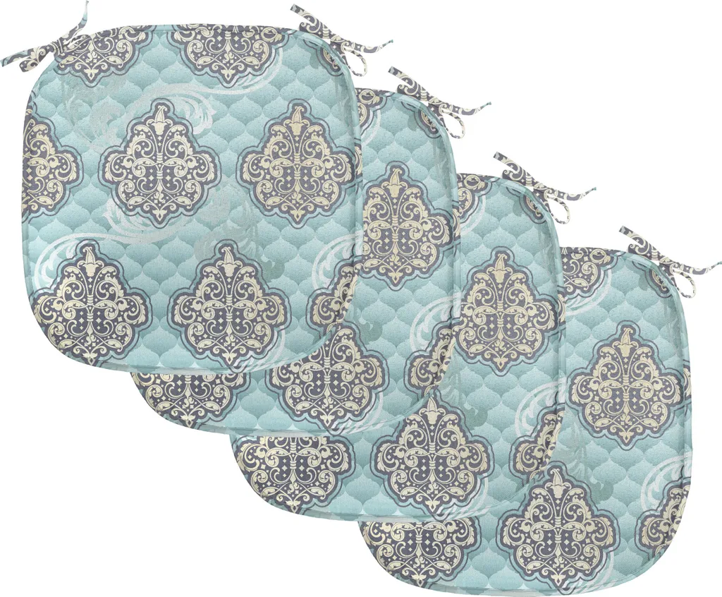 Coussin de Chaise Anti-Tache Victorieux 40x40cm Lot 4 pour Cuisine