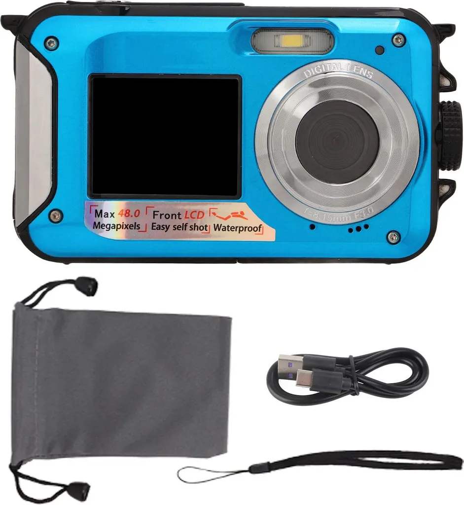 Regalo Perfetto: Fotocamera Subacquea Bambini e Adulti 2.7K 48MP - 1