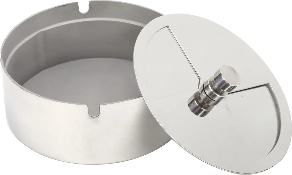 Cendrier de terrasse Inox coupe-vent résistant aux intempéries, 15cm - 3