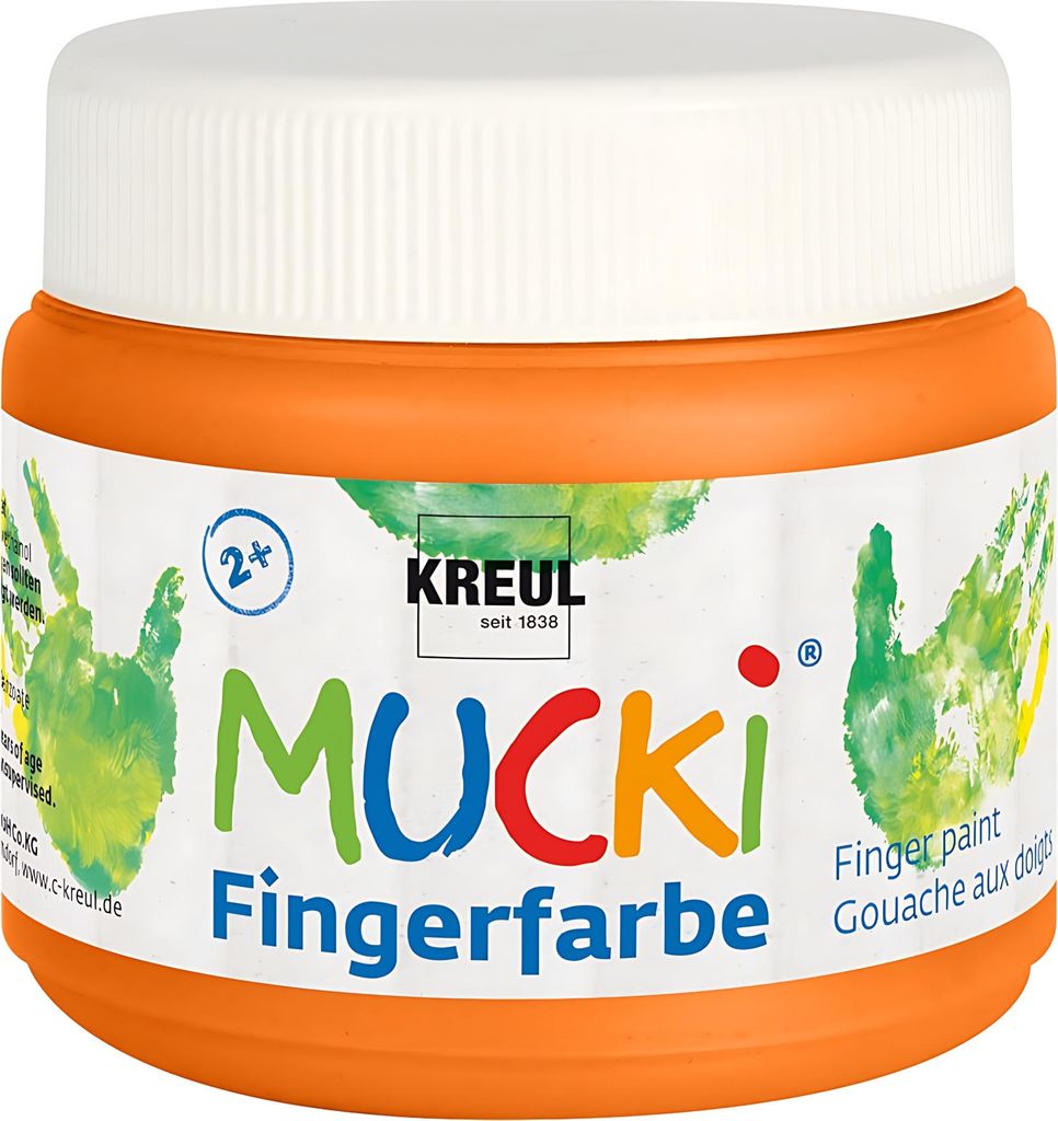MUCKI Fingerfarbe Orange 150 ml Produktbild 