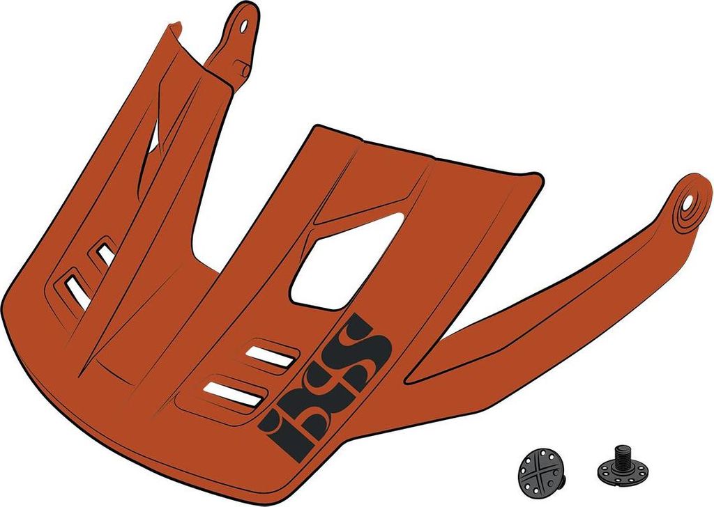 iXS Visor + Pins Trigger FF Burnt Orange S/M