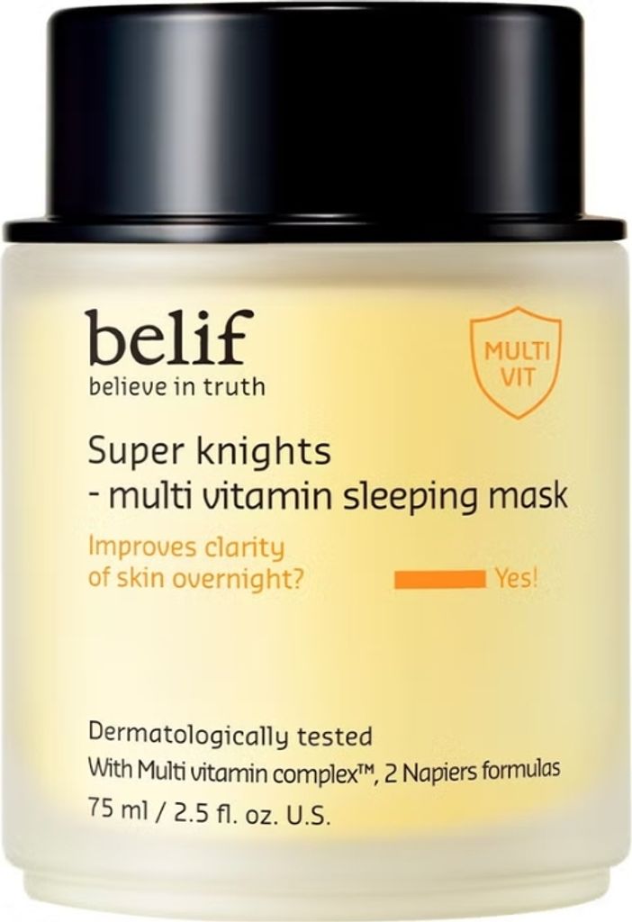 Belif Super Knights Multi Vitamin Sleeping Mask – Nachtcreme mit Vitamin-Komplex & Feuchtigkeit – 75 ml